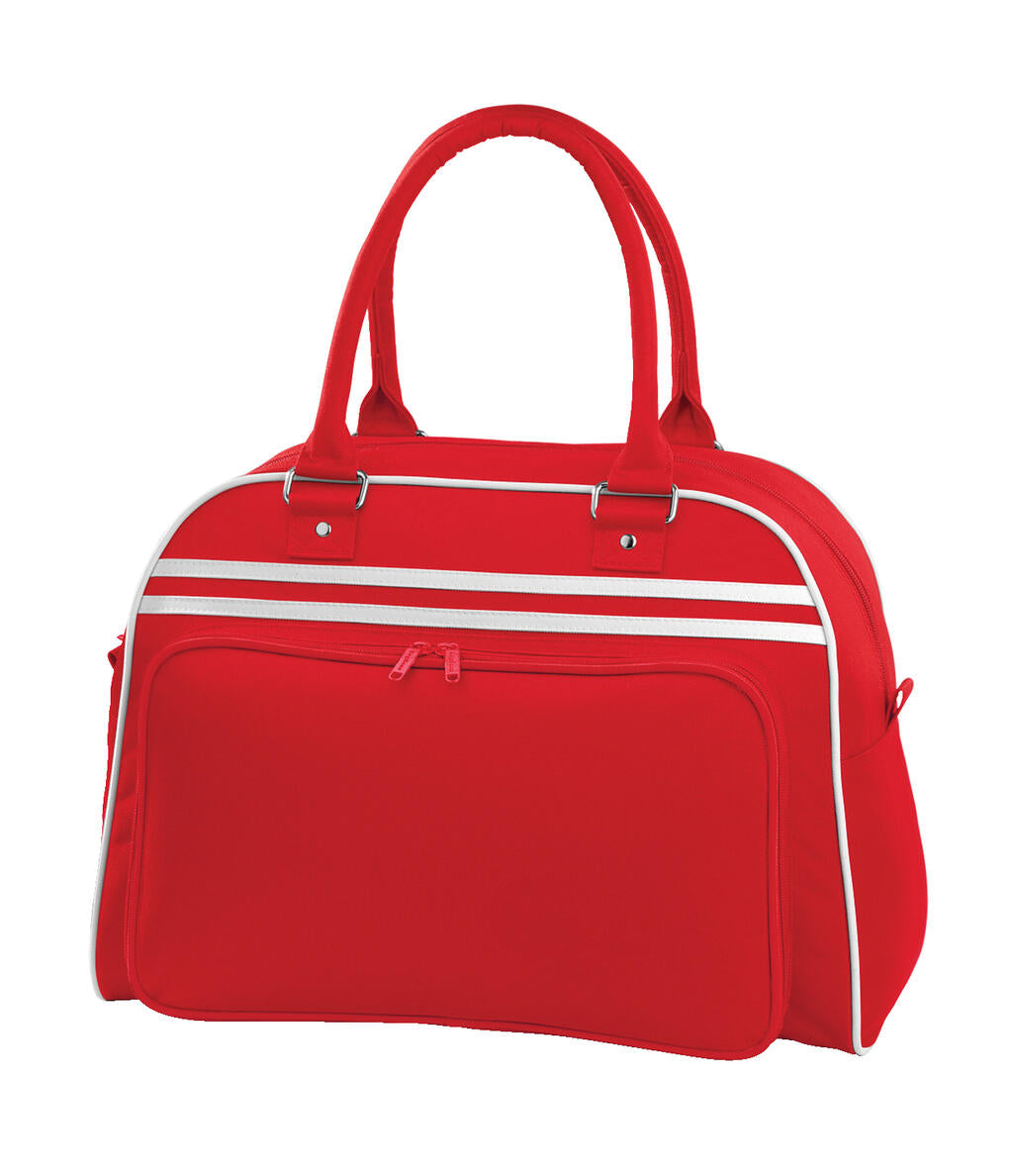 Retro Bowling Bag in Farbe Classic Red/White