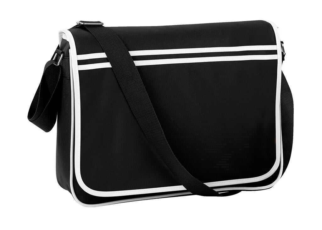 Retro Messenger in Farbe Black/White