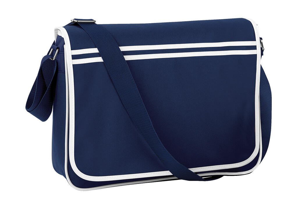 Retro Messenger in Farbe French Navy/White
