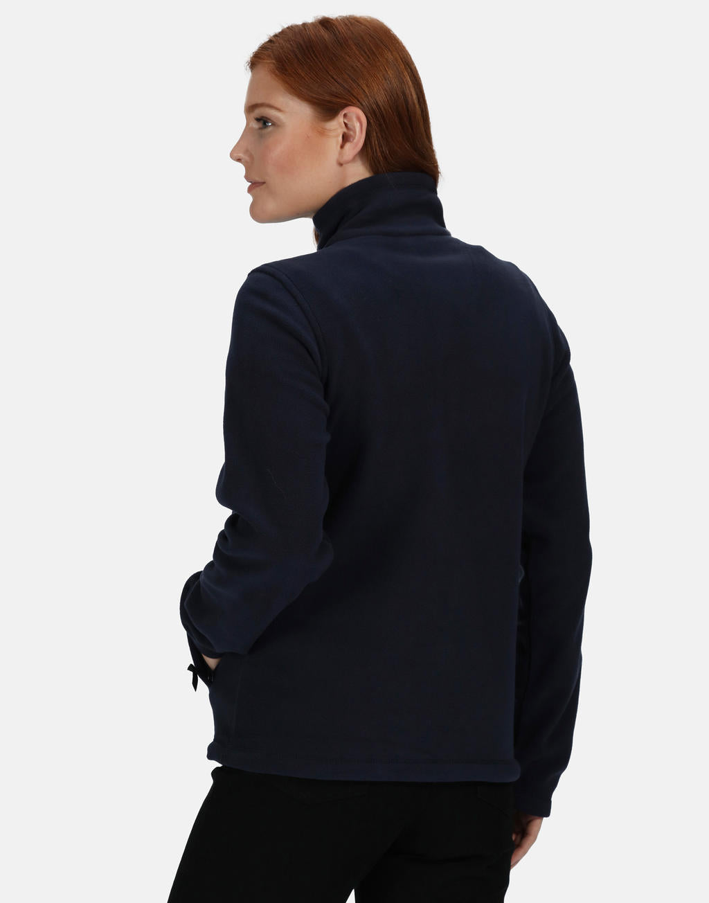 Women's Micro Full Zip Fleece in Farbe Black
