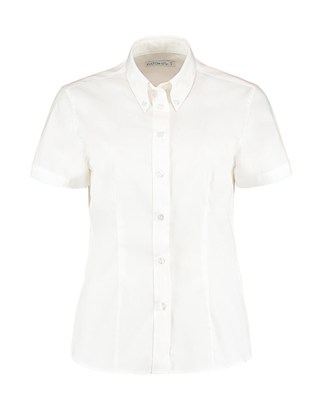 Women's Tailored Fit Premium Oxford Shirt SSL in Farbe White