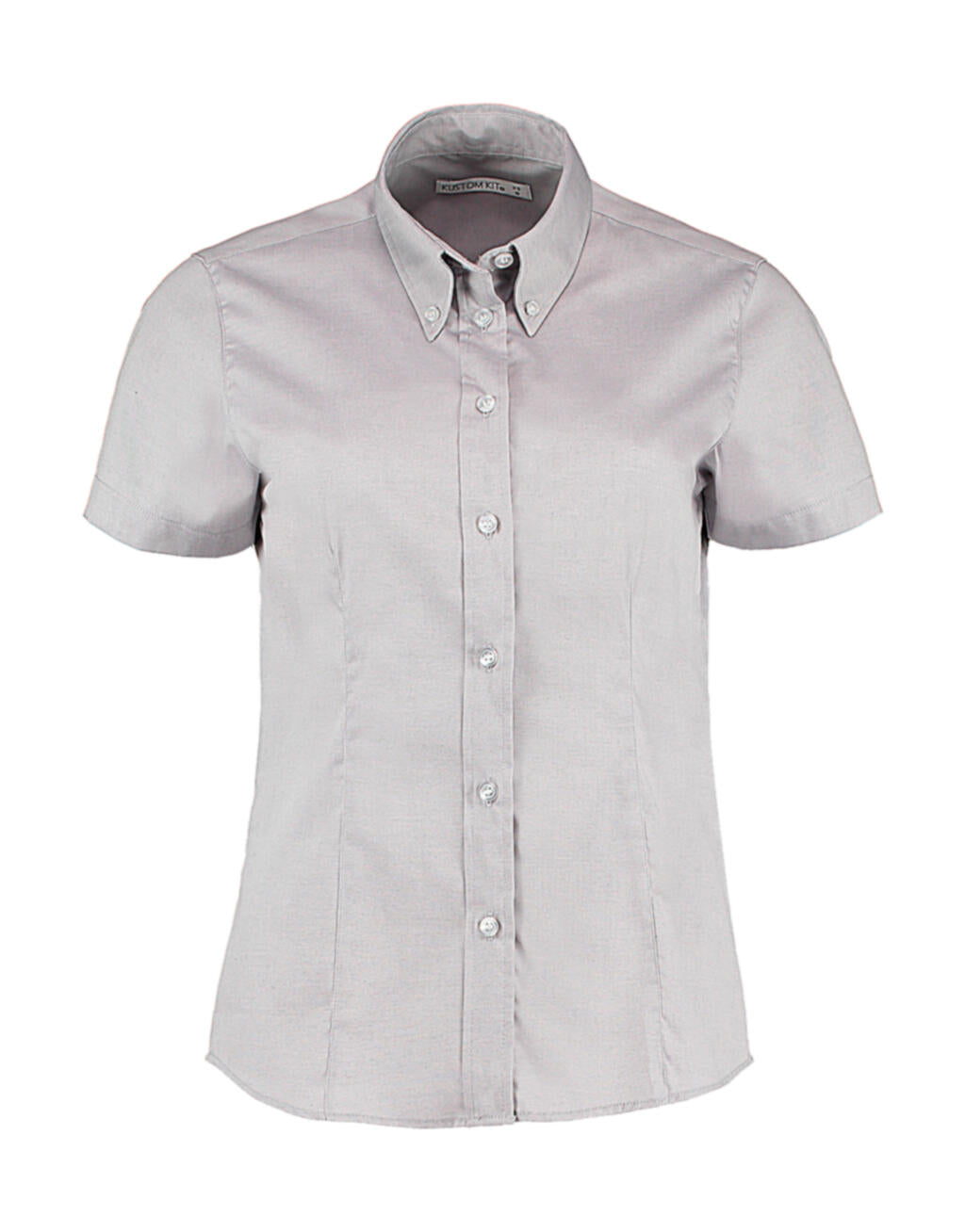 Women's Tailored Fit Premium Oxford Shirt SSL in Farbe Silver Grey