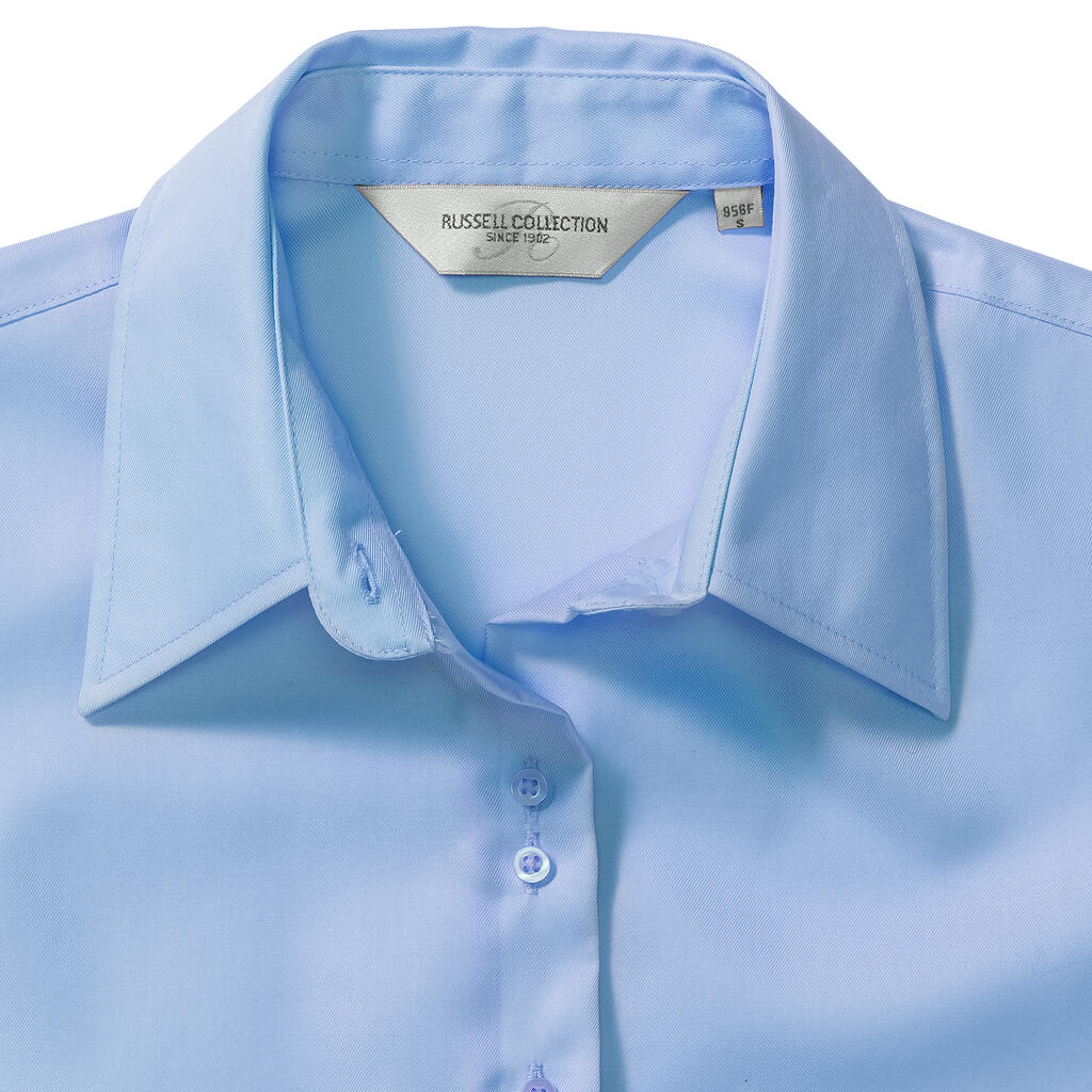 Ladies' Ultimate Non-iron Shirt LS in Farbe White