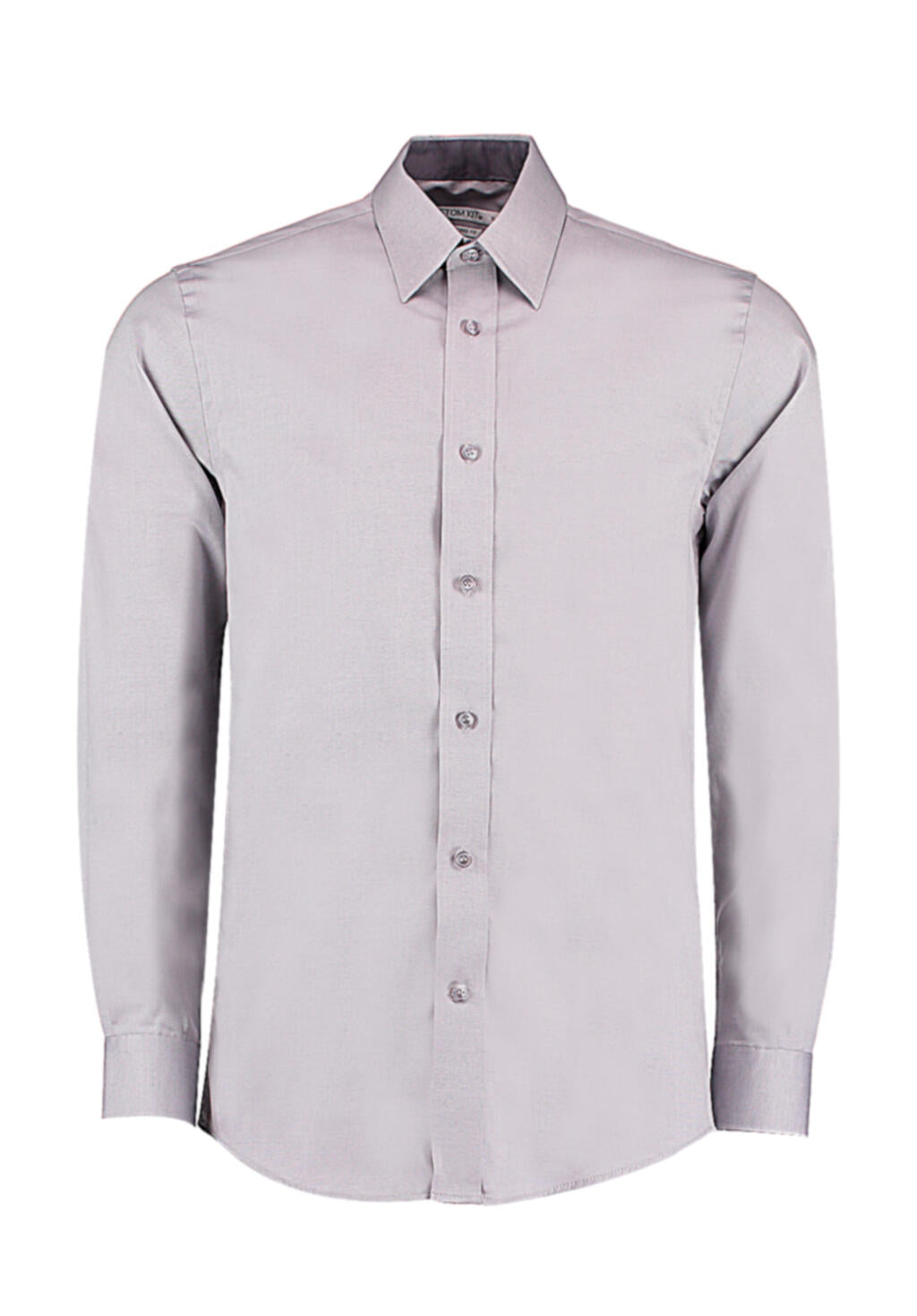 Tailored Fit Premium Contrast Oxford Shirt in Farbe Silver Grey/Charcoal