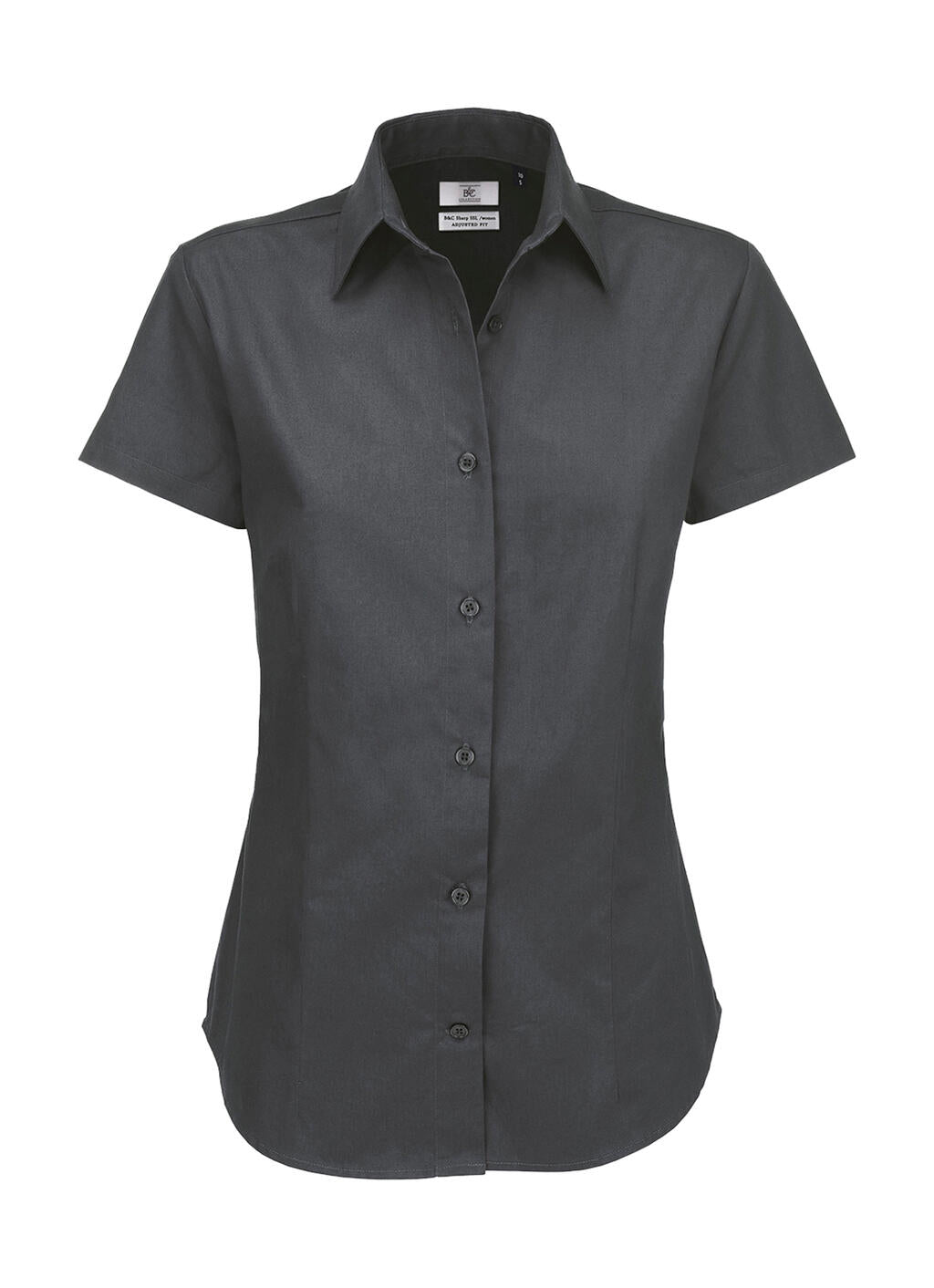 Sharp SSL/women Twill Shirt in Farbe Dark Grey