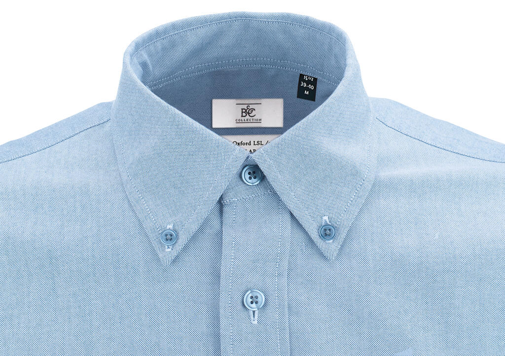 Oxford SSL/men Shirt in Farbe White