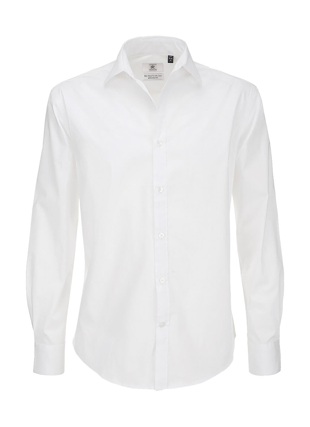 Black Tie LSL/men Shirt in Farbe White