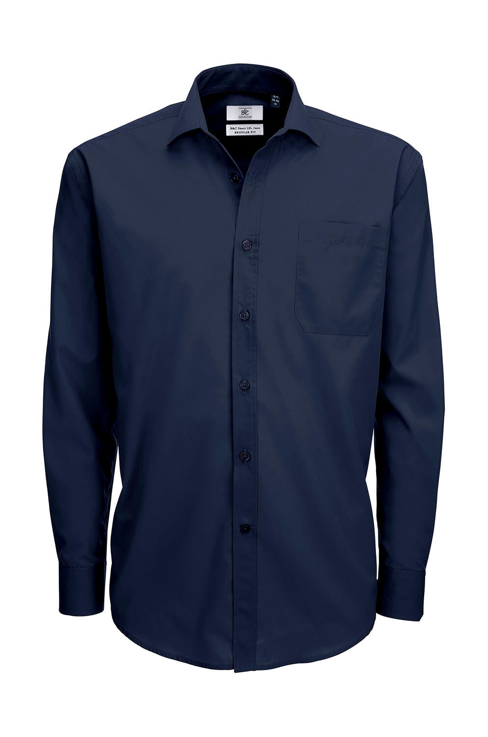 Smart LSL/men Poplin Shirt in Farbe Navy