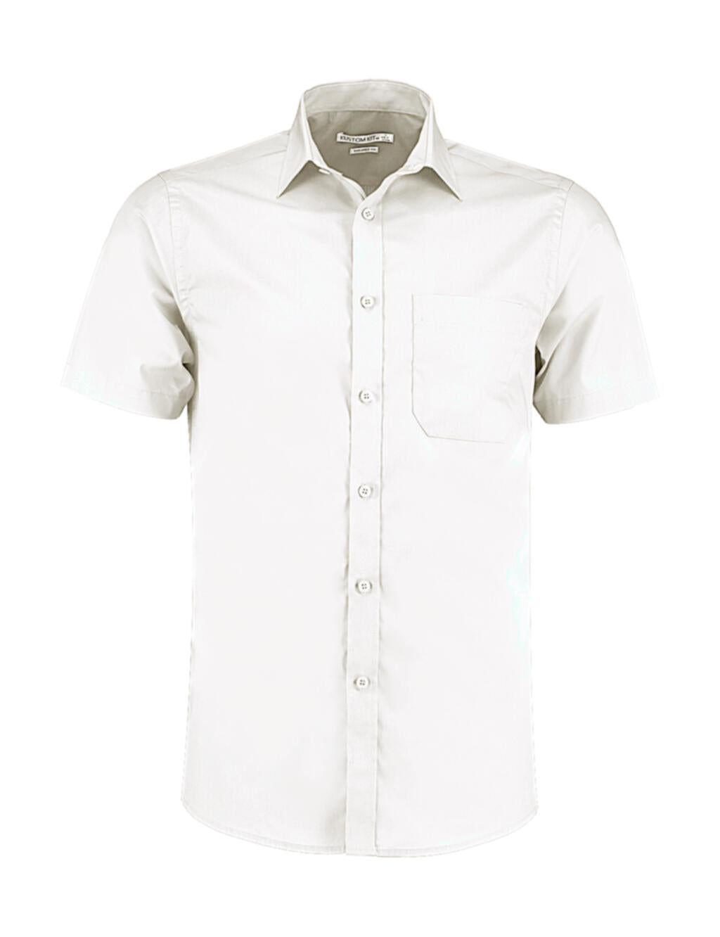 Tailored Fit Poplin Shirt SSL in Farbe White