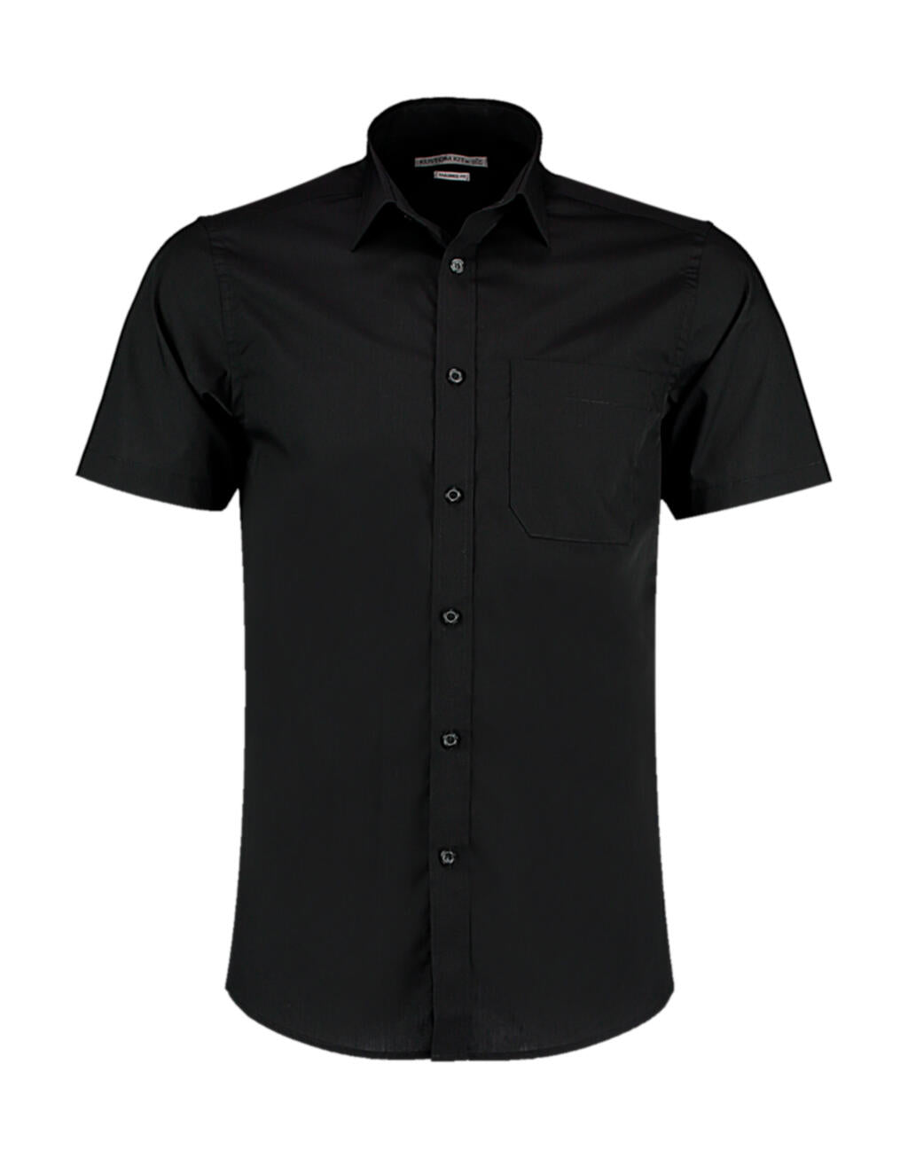 Tailored Fit Poplin Shirt SSL in Farbe Black