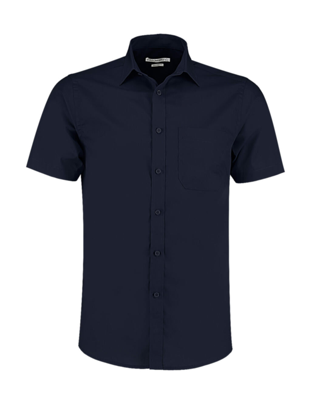 Tailored Fit Poplin Shirt SSL in Farbe Dark Navy