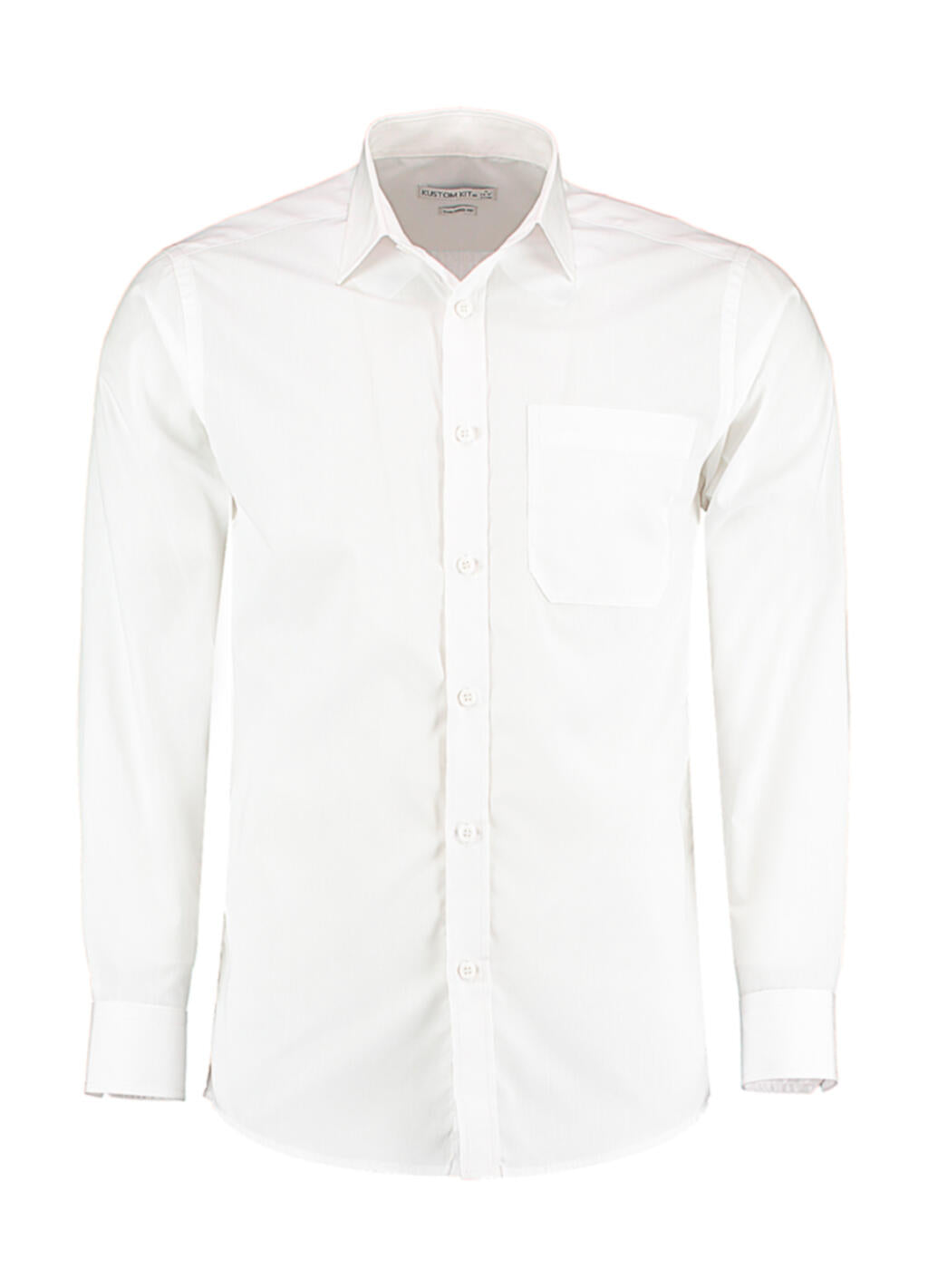 Tailored Fit Poplin Shirt in Farbe White