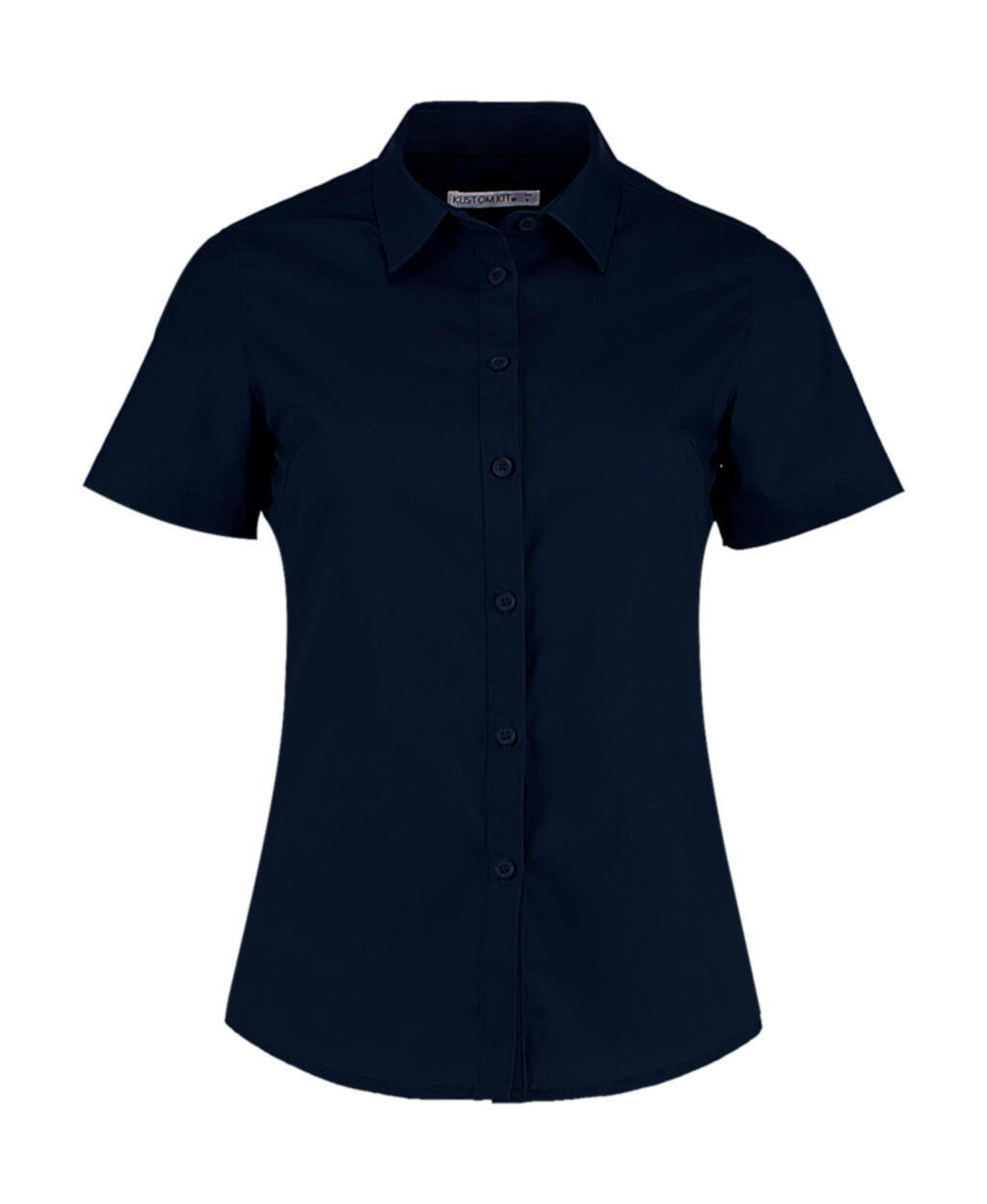Women's Tailored Fit Poplin Shirt SSL in Farbe Dark Navy