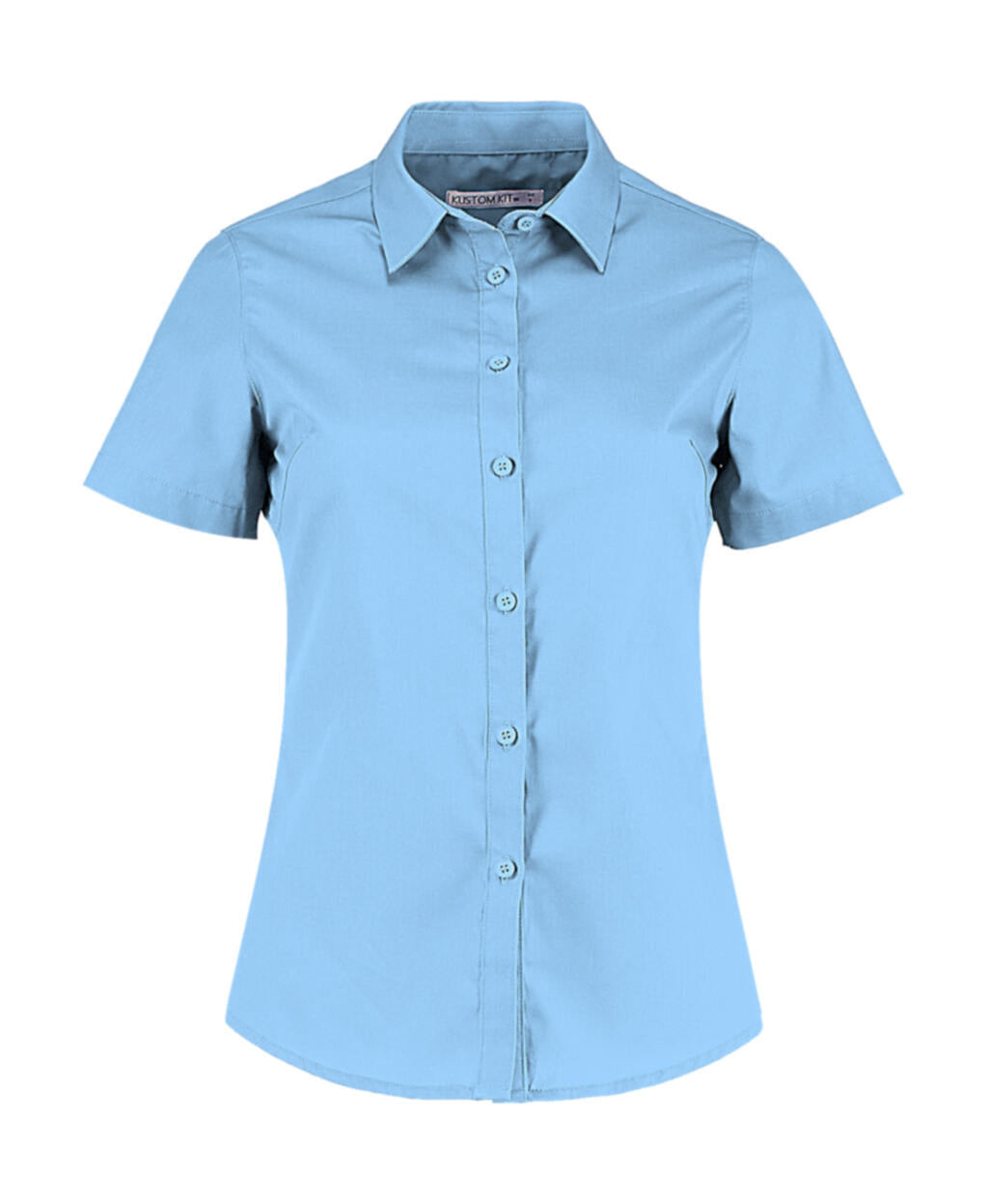 Women's Tailored Fit Poplin Shirt SSL in Farbe Light Blue