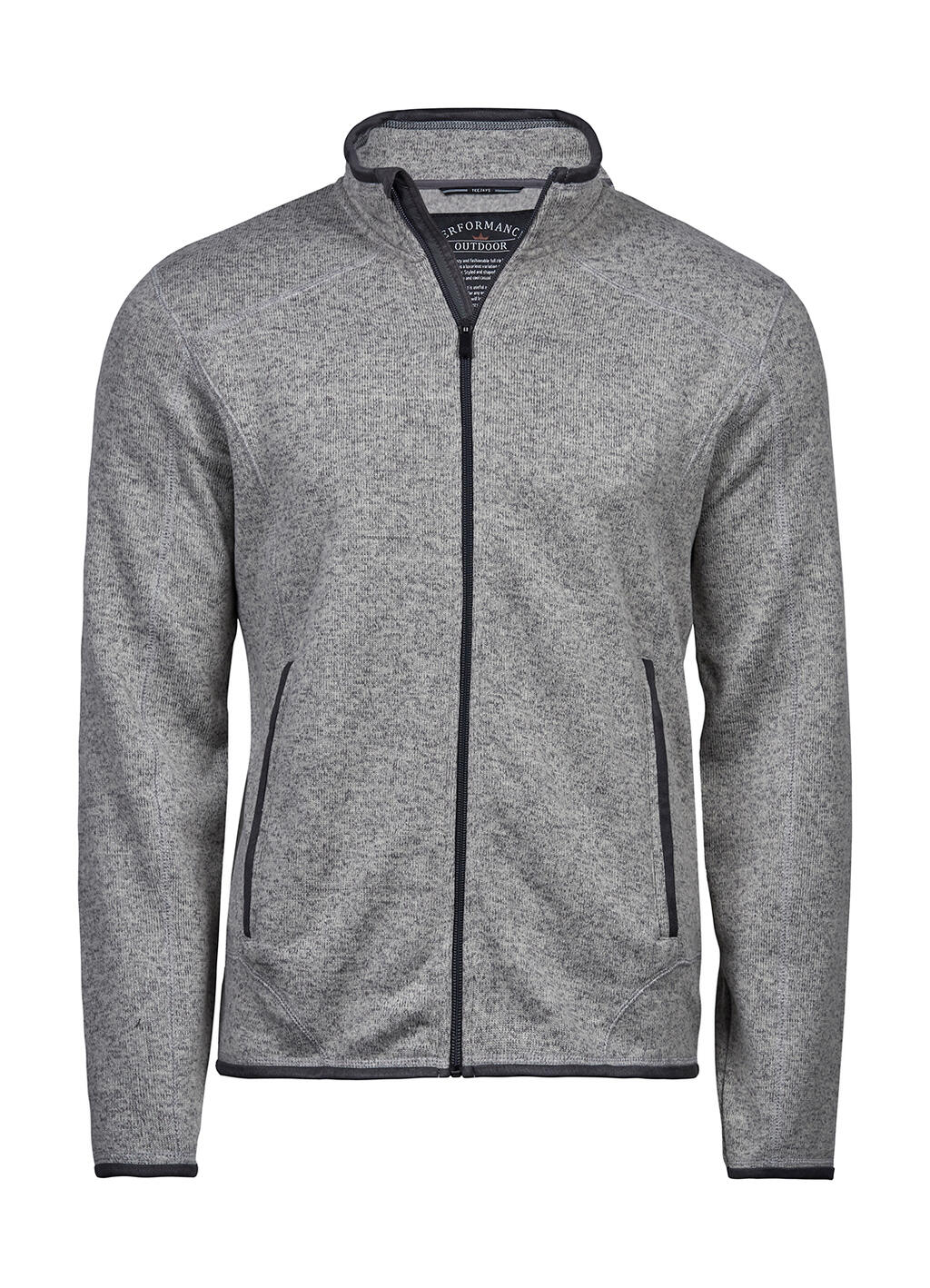 Outdoor Fleece Jacket in Farbe Grey Melange