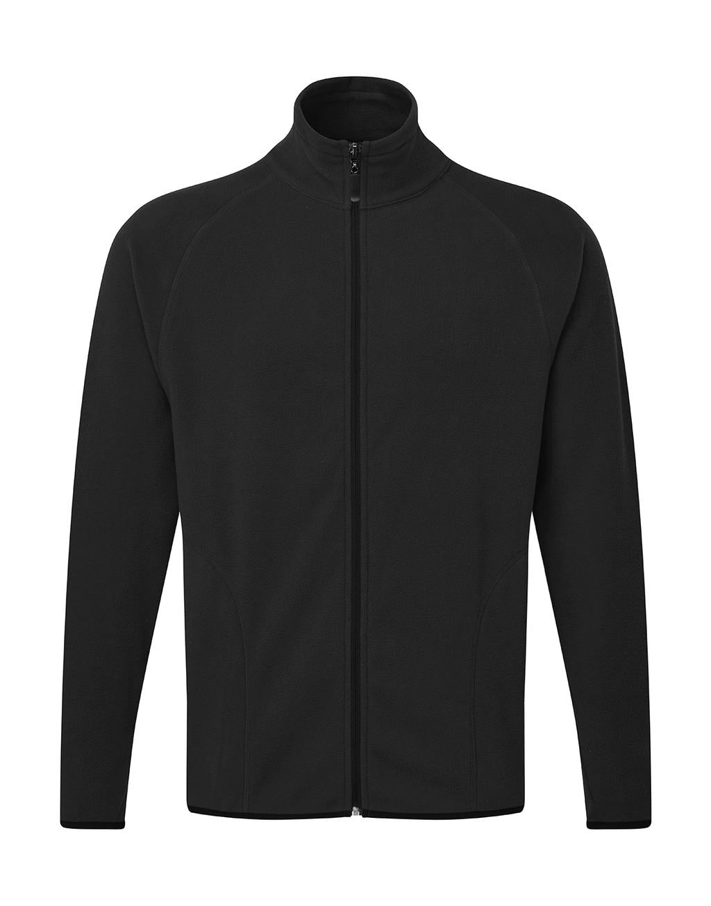 Men's Full Zip Microfleece in Farbe Dark Black