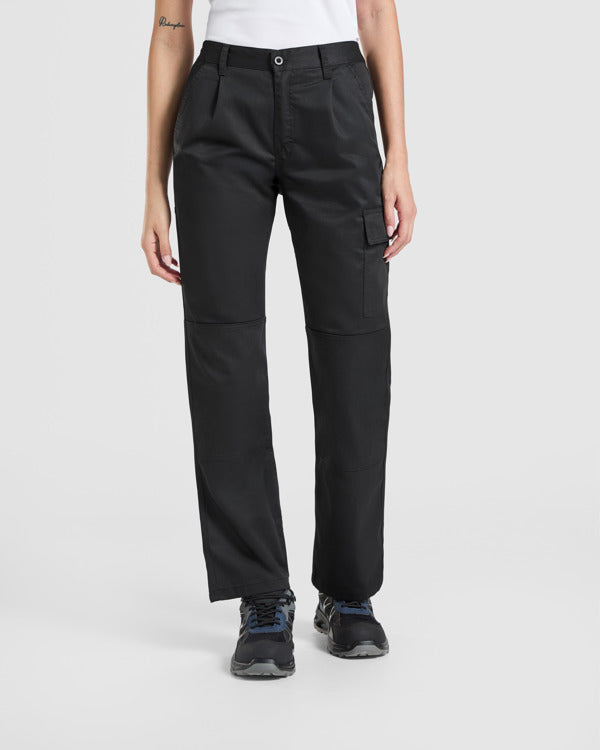 Hosen Daily Woman Stretch in Farbe Black