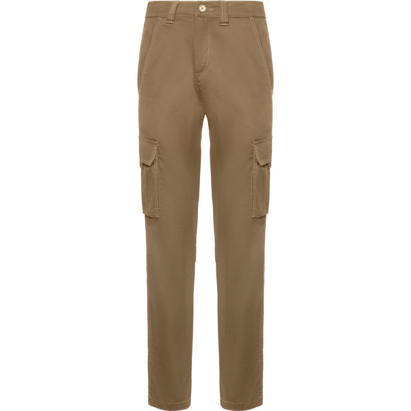 Hosen Daily Woman Stretch in Farbe Camel