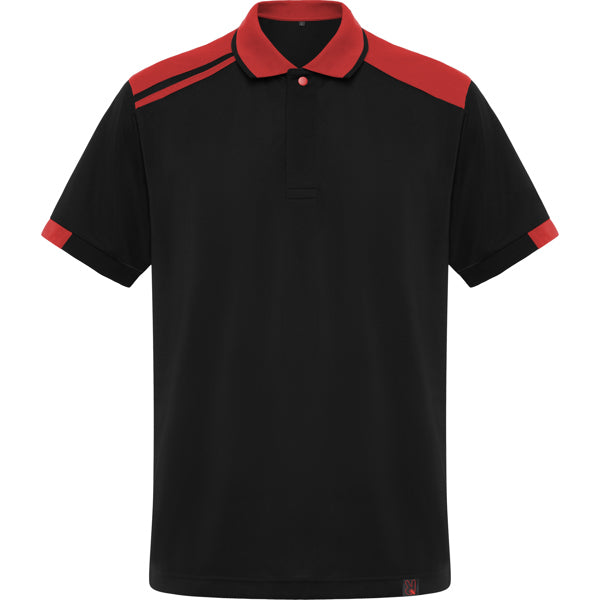 Poloshirt Samurai in Farbe Black/Red
