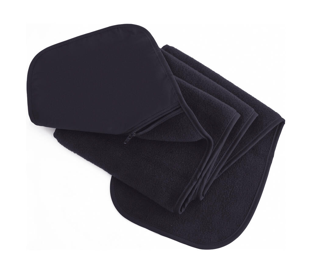 Fleece Scarf with Pocket in Farbe Navy