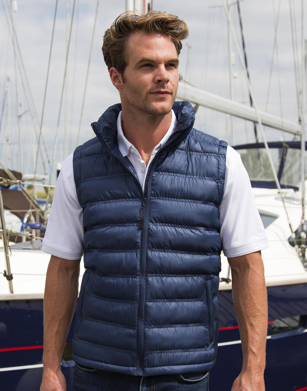 Ice Bird Padded Gilet in Farbe Black