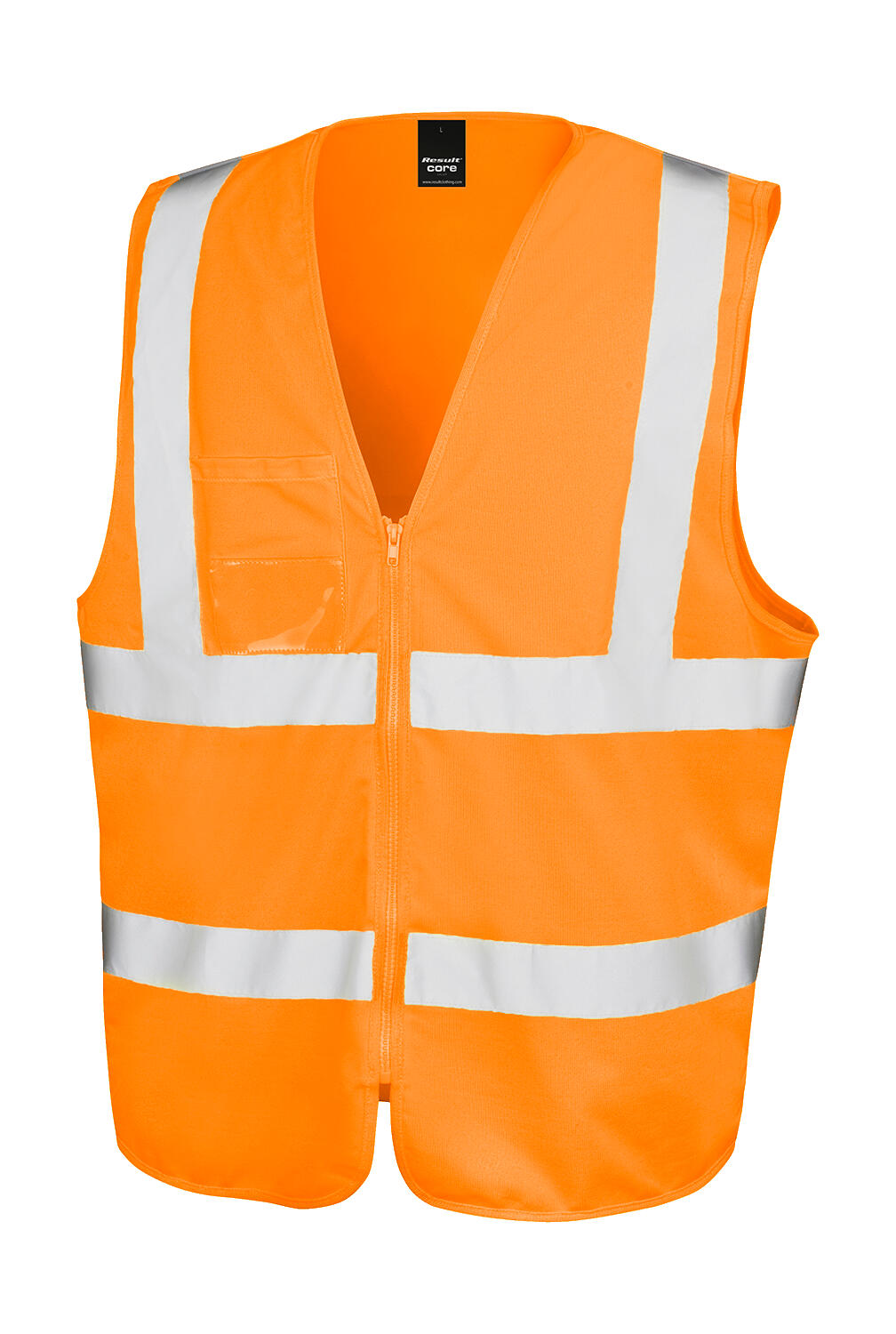 Zip I.D Safety Tabard in Farbe Fluorescent Orange