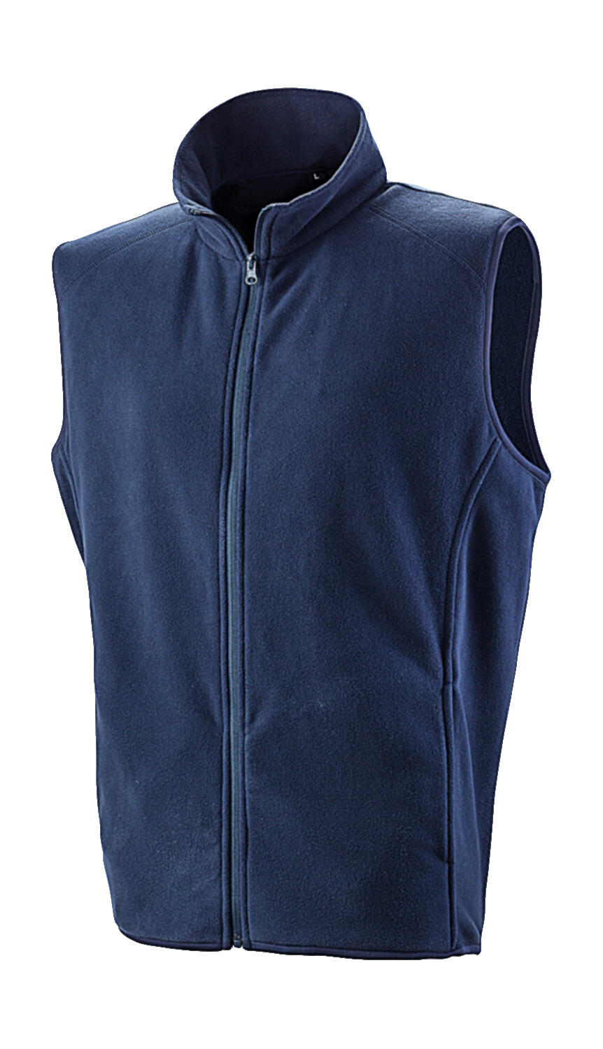 Micro Fleece Gilet in Farbe Navy