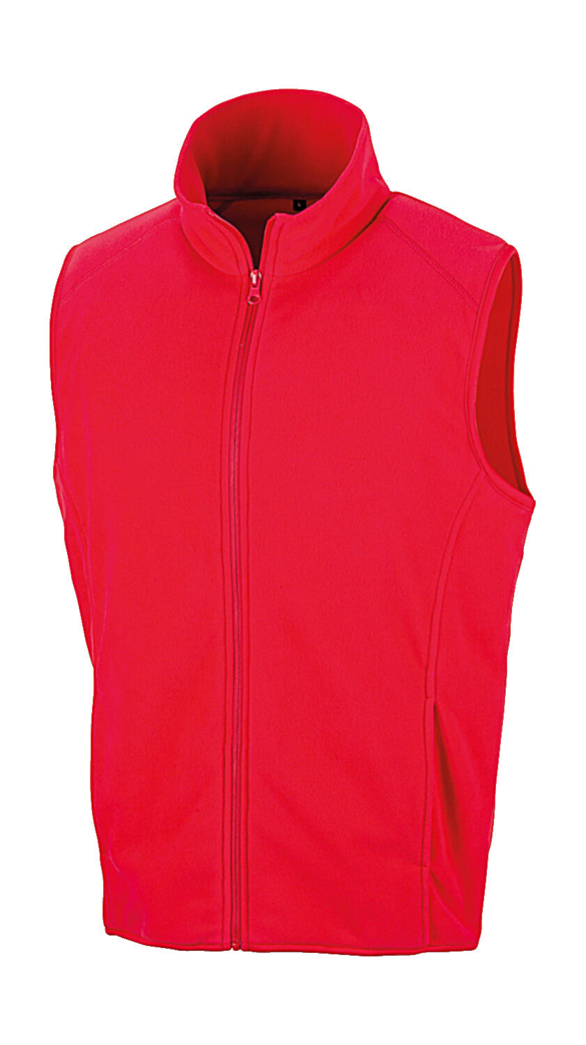 Micro Fleece Gilet in Farbe Red