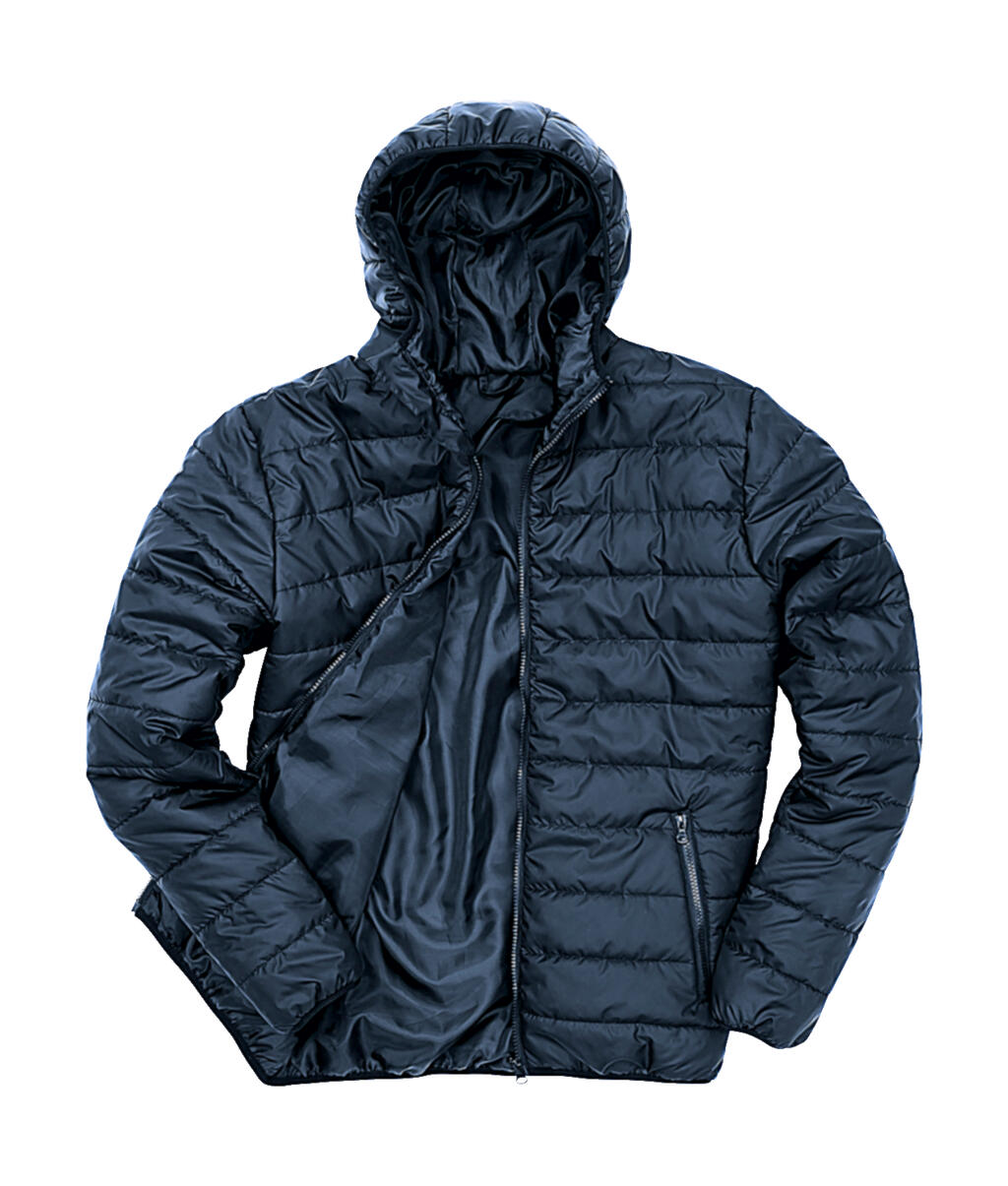Soft Padded Jacket in Farbe Navy