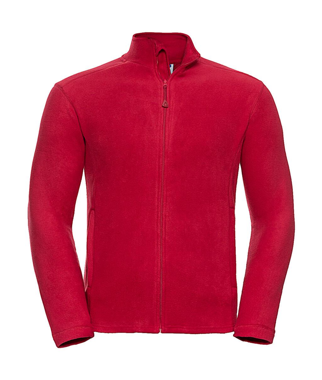 Men's Full Zip Microfleece in Farbe Classic Red