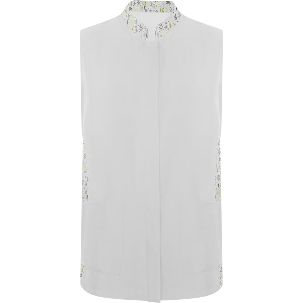 Op-Weste Aldany White/Botanical Print in Farbe White/Botanic Print