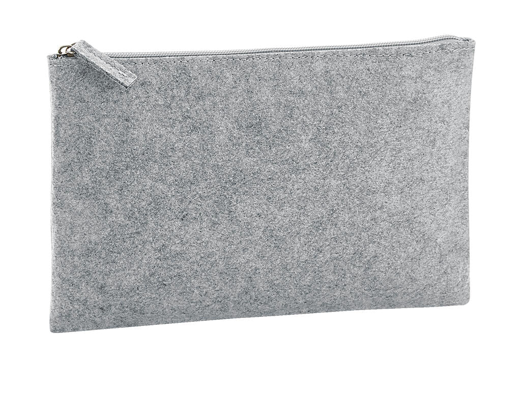Felt Accessory Pouch in Farbe Grey Melange