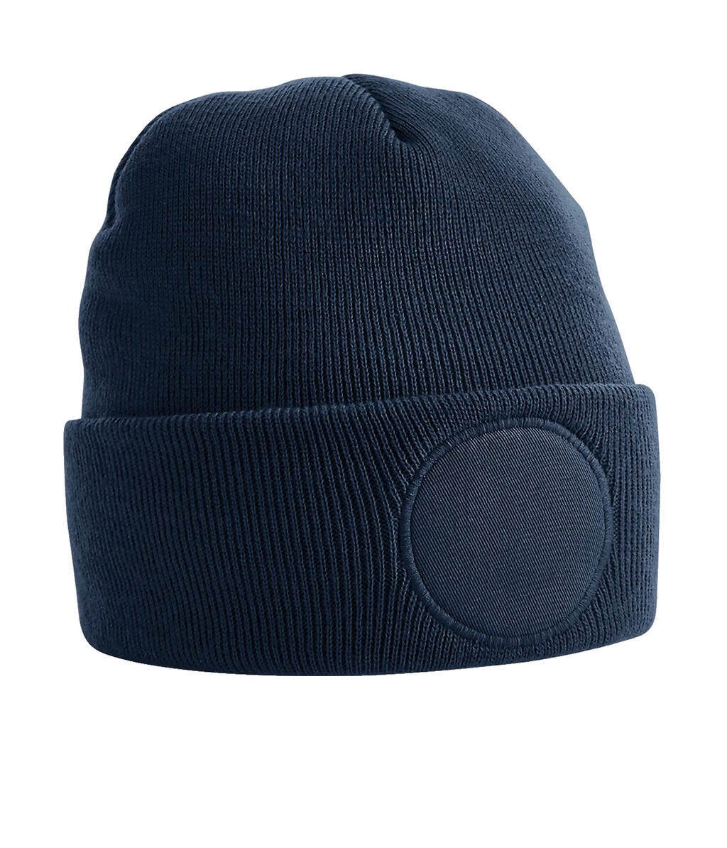 Circular Patch Beanie in Farbe French Navy