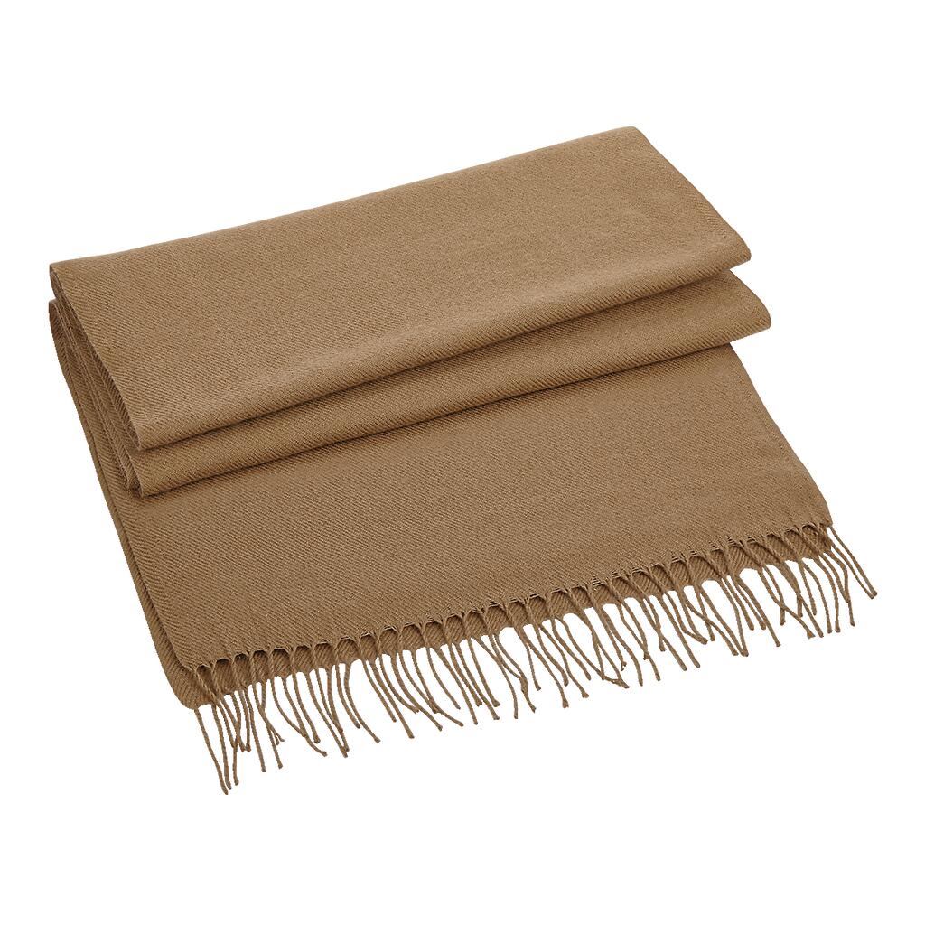 Classic Woven Scarf in Farbe Biscuit