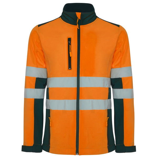 Hochsichbares Softshell Antares Navy Blue/Fluor Orange in Farbe Navy/Fluor Orange