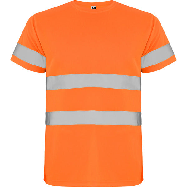 Hochsichtbares T-Shirt Delta in Farbe Fluor Orange