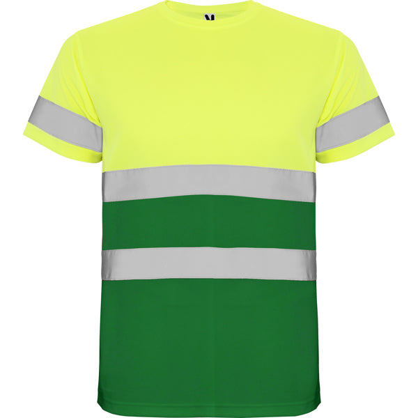 Hochsichtbares T-Shirt Delta in Farbe Garden Green/Fluor Yellow
