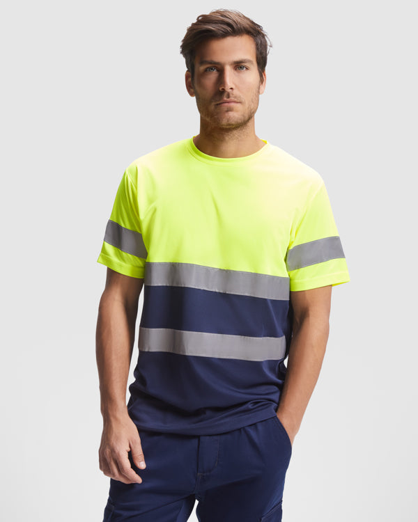Hochsichtbares T-Shirt Delta in Farbe Fluor Yellow