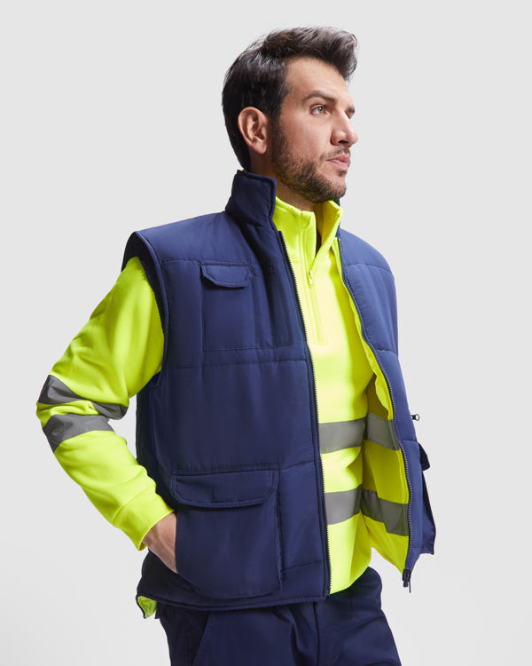 Wendeweste Persei Navy in Farbe Navy/Fluor Yellow