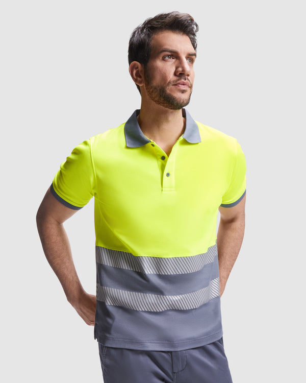Hochsichtbares Poloshirt Atrio in Farbe Fluor Yellow