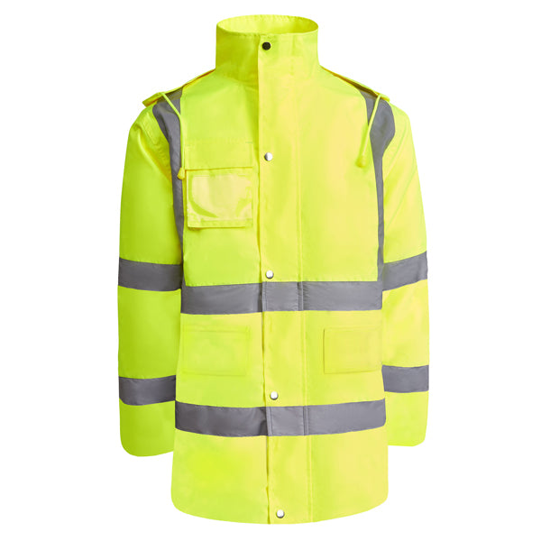 Hochsichtbarer Parka Merak in Farbe Fluor Yellow