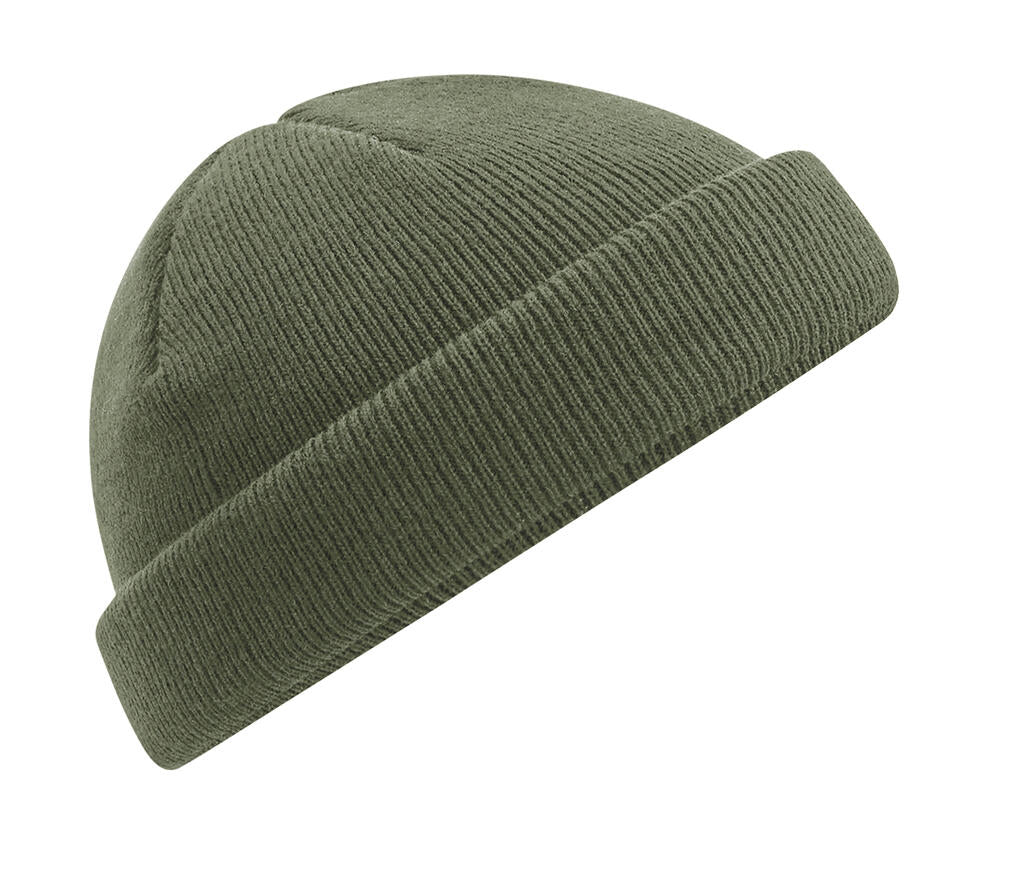 Recycled Mini Fisherman Beanie in Farbe Olive Green