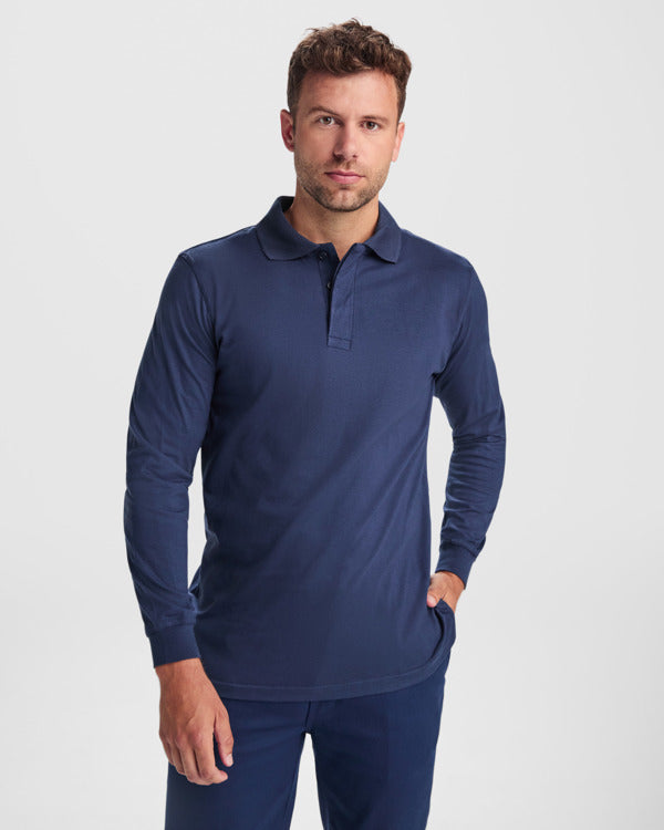 Flammhemmendes Poloshirt Santana in Farbe Navy