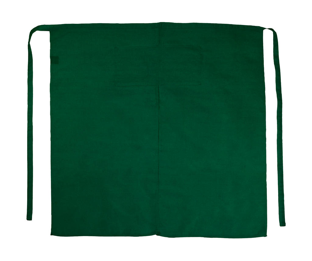 Berlin Long Bistro Apron with Vent and Pocket in Farbe Bottle Green