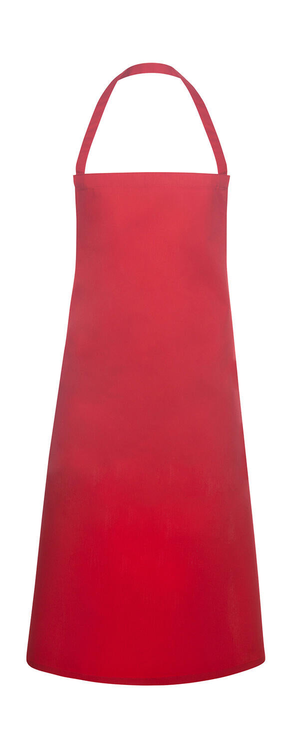 Basic Bib Apron Pinafore in Farbe Red