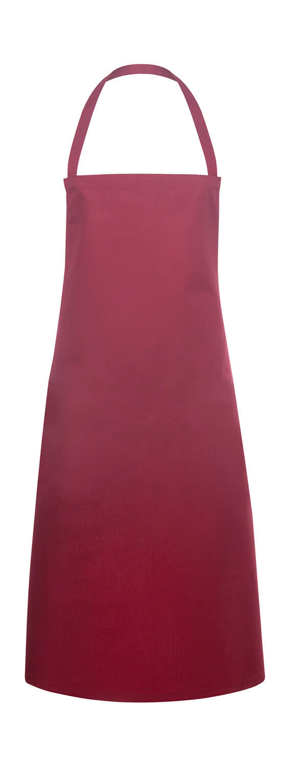 Basic Bib Apron Pinafore in Farbe Dark Red