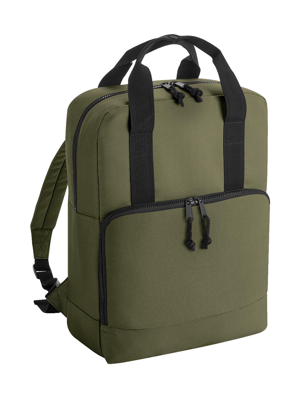 Recycled Twin Handle Cooler Backpack in Farbe Military Green