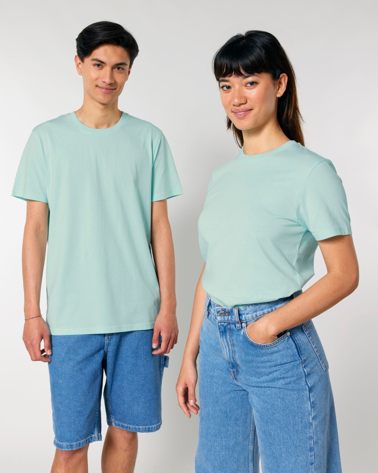T-Shirt Crafter in Farbe Caribbean Blue