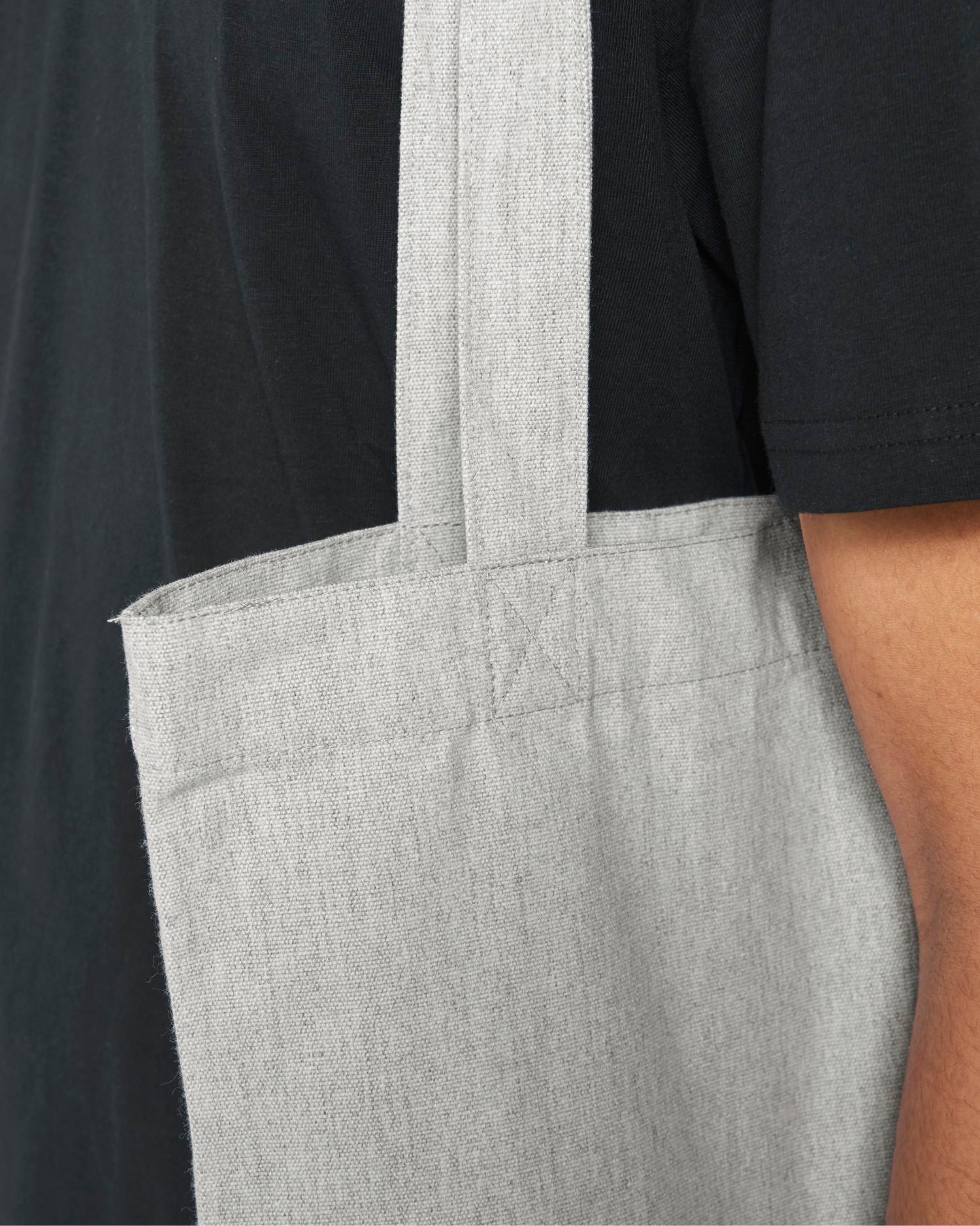 Tasche Tote Bag in Farbe Heather Grey