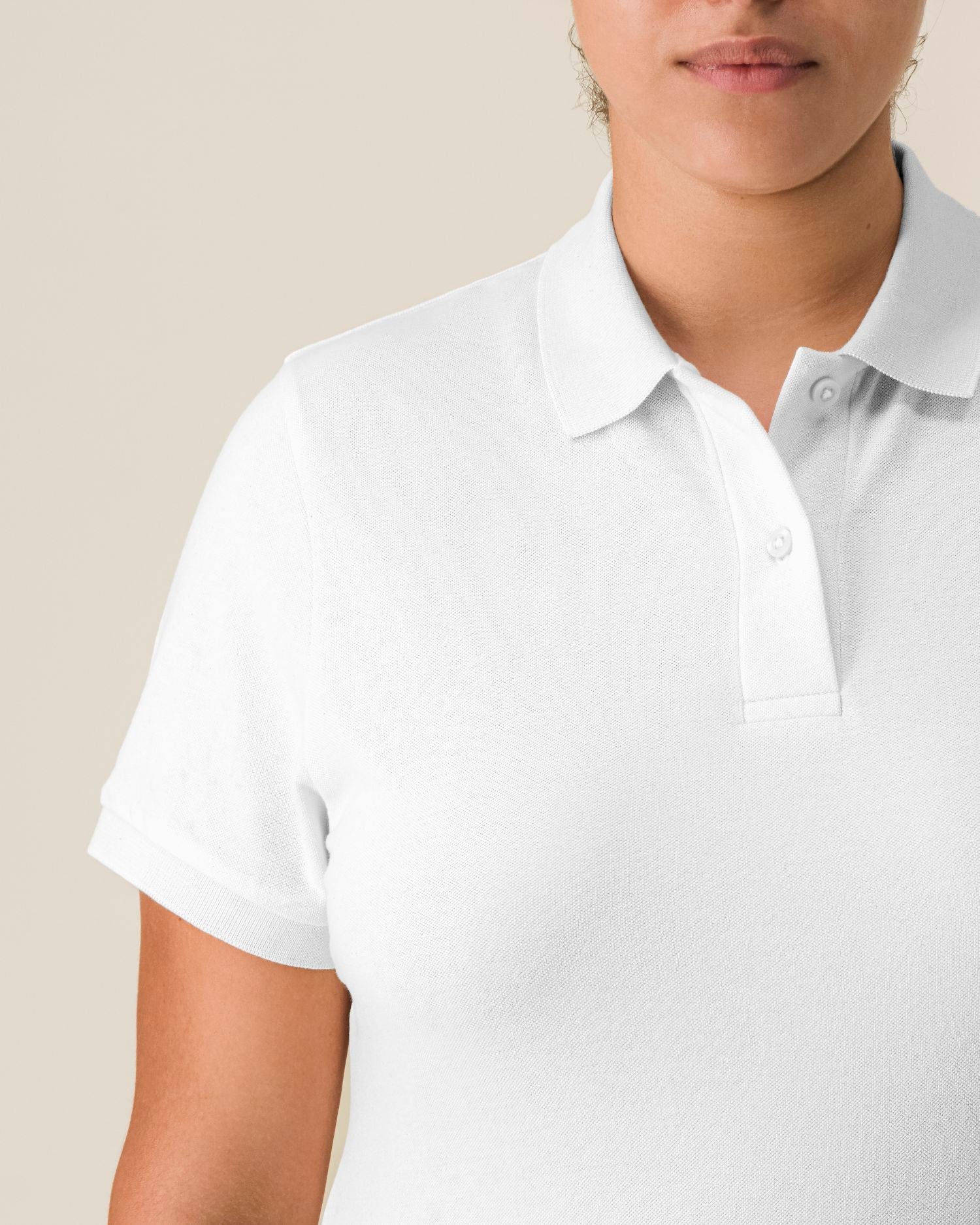 Poloshirt Stella Coaster in Farbe White